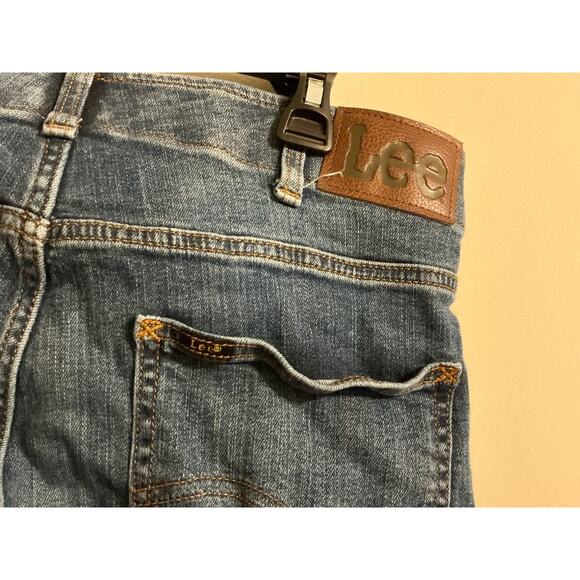 LEE MEN'S Stretch 34x32 JEANS Straight Taper Jeans Regular Fit - Picture 3 of 8